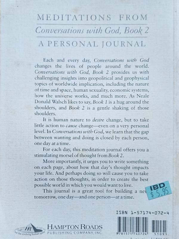 Meditations From Conveersations With God, Book 2 (back)