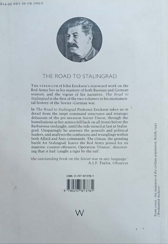 The Road To Stalingrad ( Stalin's War With Germany : Volume One) (back)