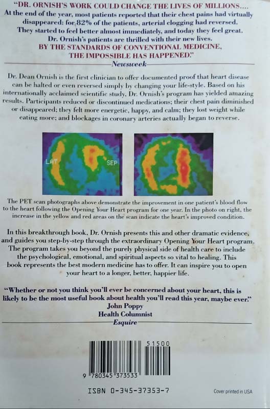 Program For Reversing Heart Diesease (back)