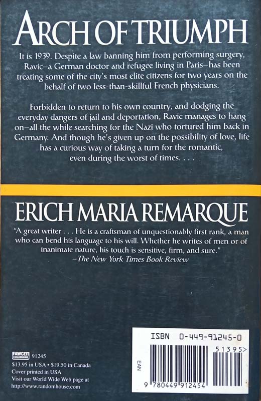 Arch Of Triumph (back)
