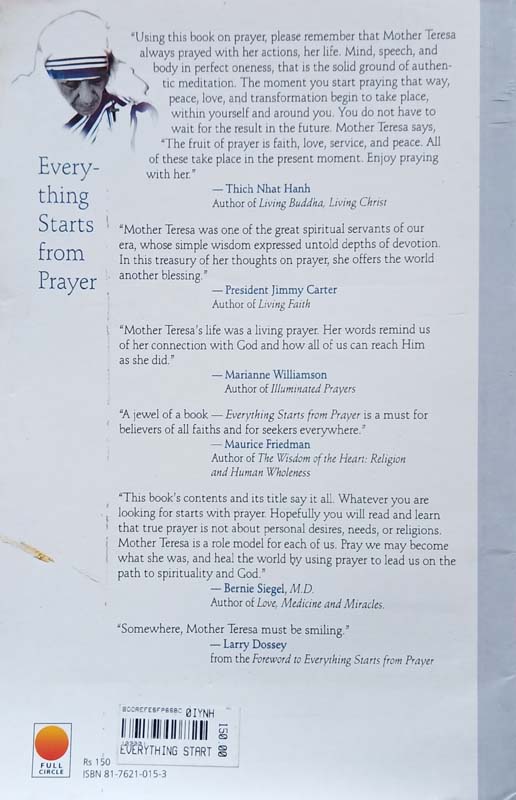 Everything Starts From Prayer (back)