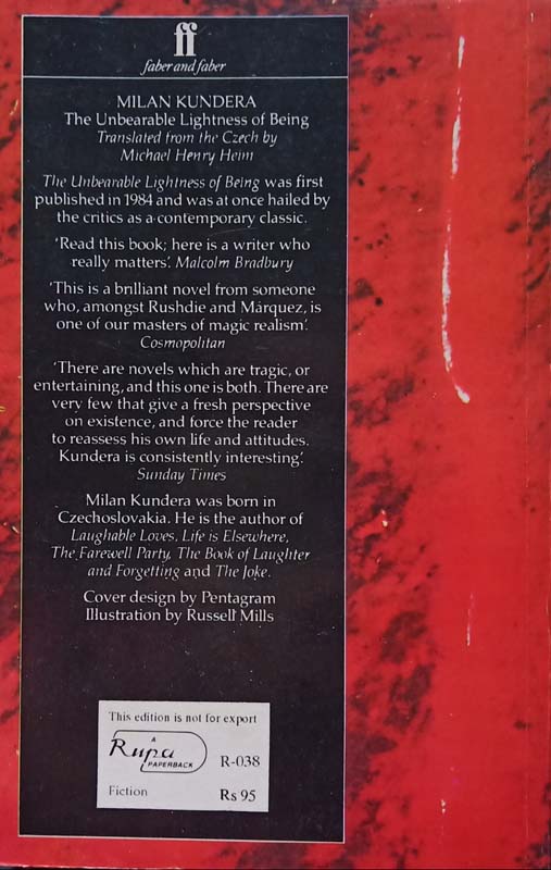The Unbearable Lightness Of Being (back)