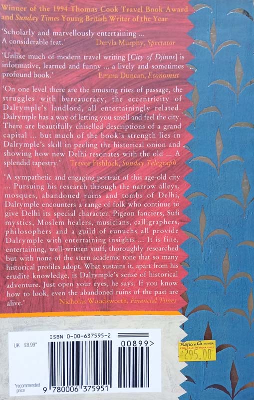 City Of Djinns (A Year In Delhi) (back)