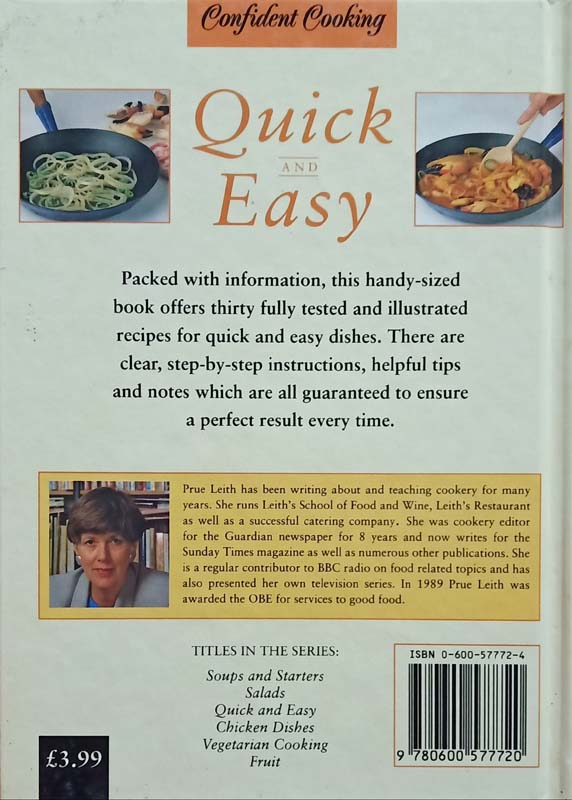 Quick And Easy (Confident Cooking) (back)