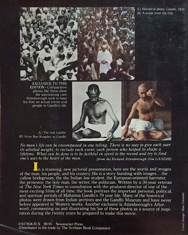 Gandhi : A Pictorial Biography (back)