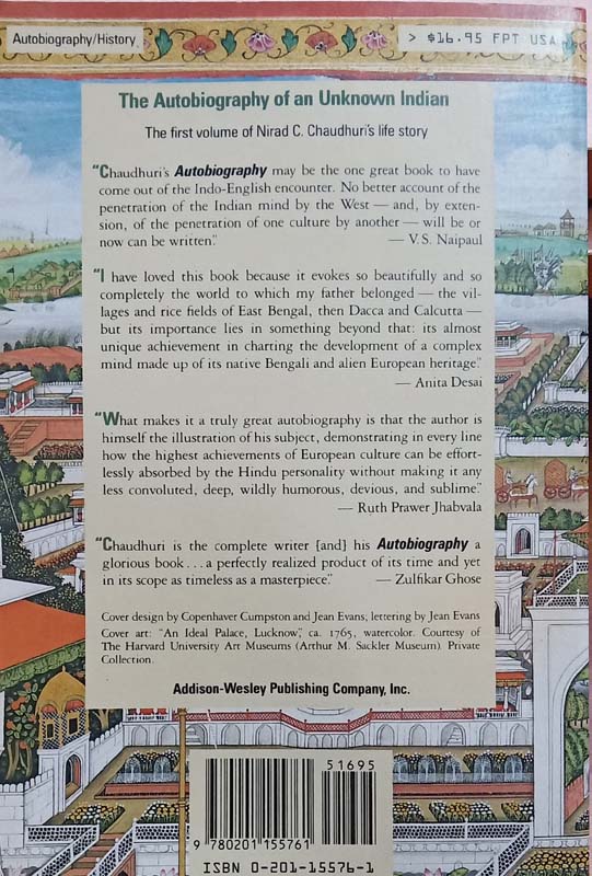 The Autobiography Of An Unknown Indian (back)