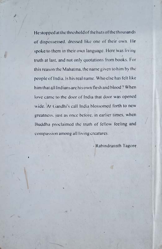 Mahatma (A Golden Treasury Of Wisdom- Thoughts & Glimpses Of Life) (back)