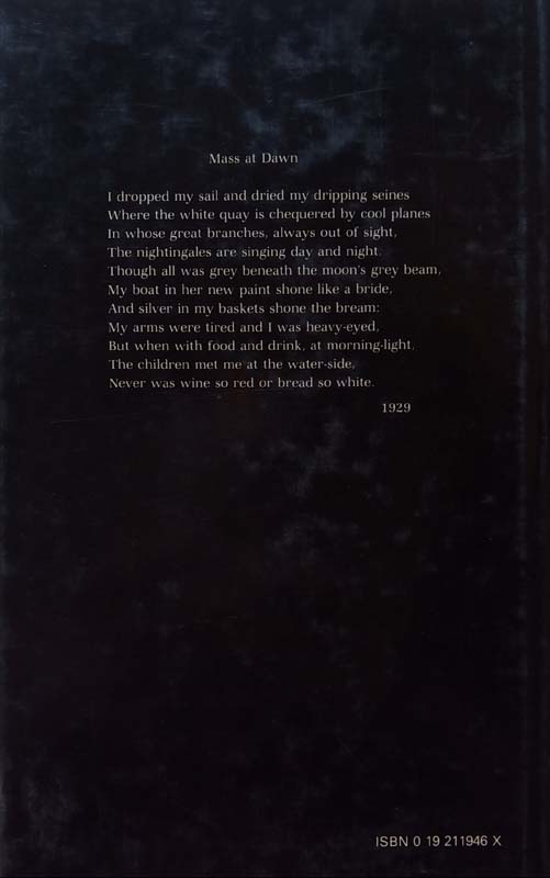 The Selected Poems Of Roy Campbell (back)