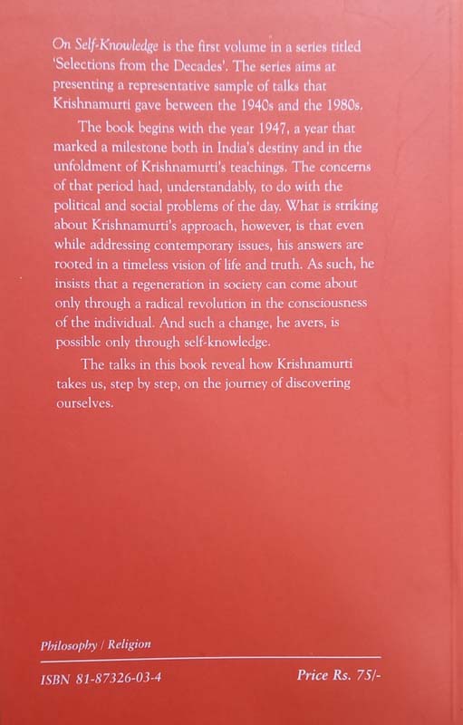On Self-Knowledge (back)