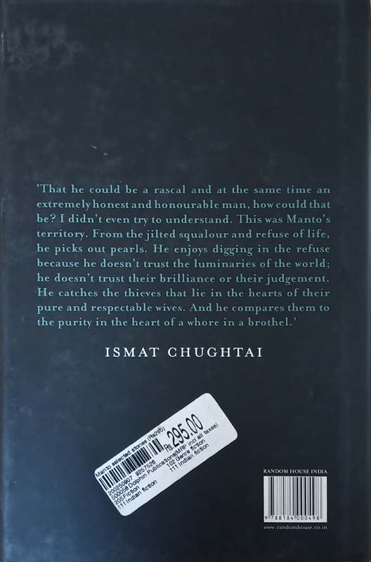 Manto (selected Stories) (back)