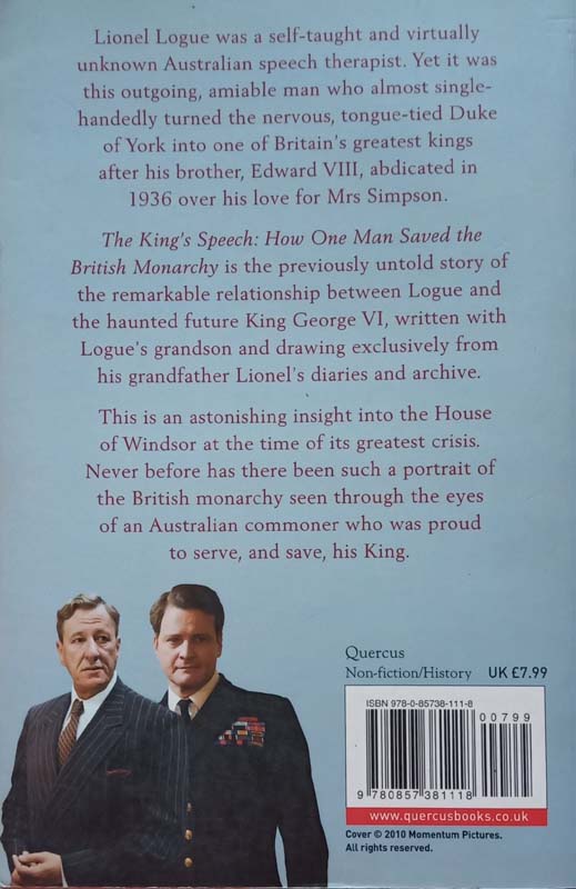 The King's Speech (back)