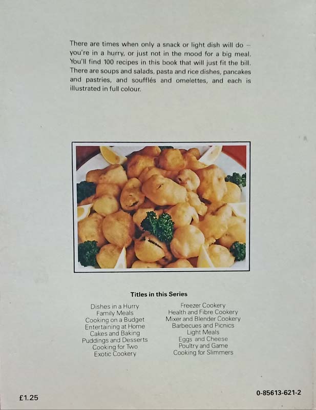 Light Meals (back)