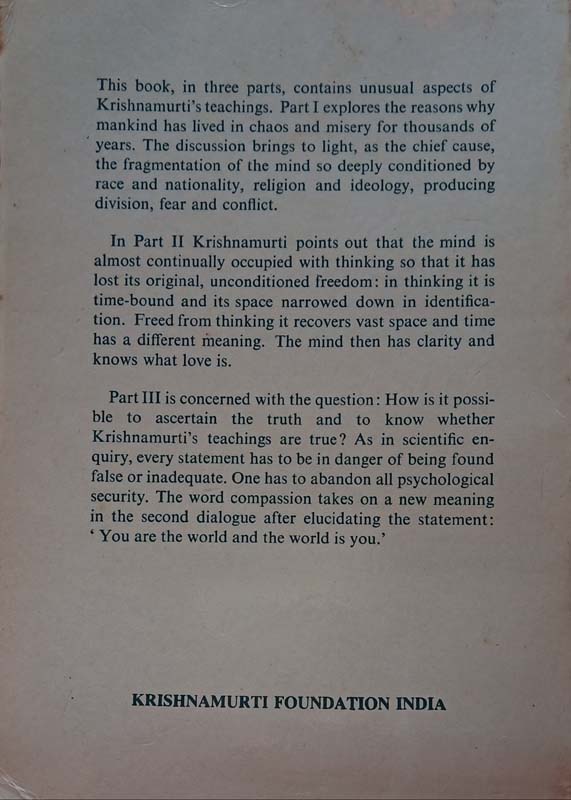 The Wholeness Of Life (back)
