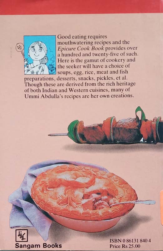 Epicure Cook Book (back)