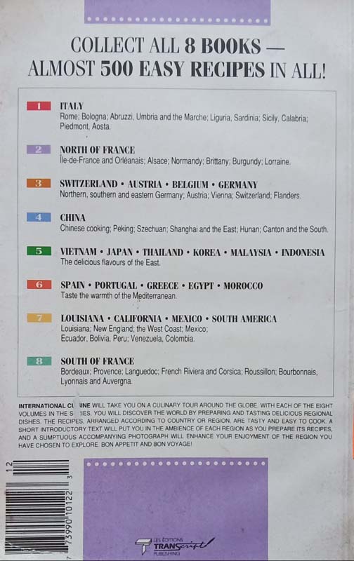 International Cuisine : Volume 2 : A Tasty Trip Around The World- North Of France (back)