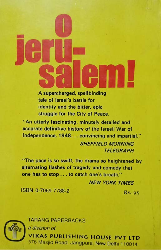O Jeru-Salem! (back)