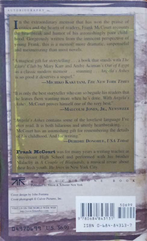 Angela's Ashes (back)