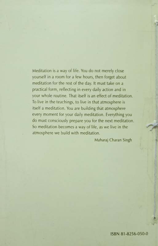 Living Meditation (back)