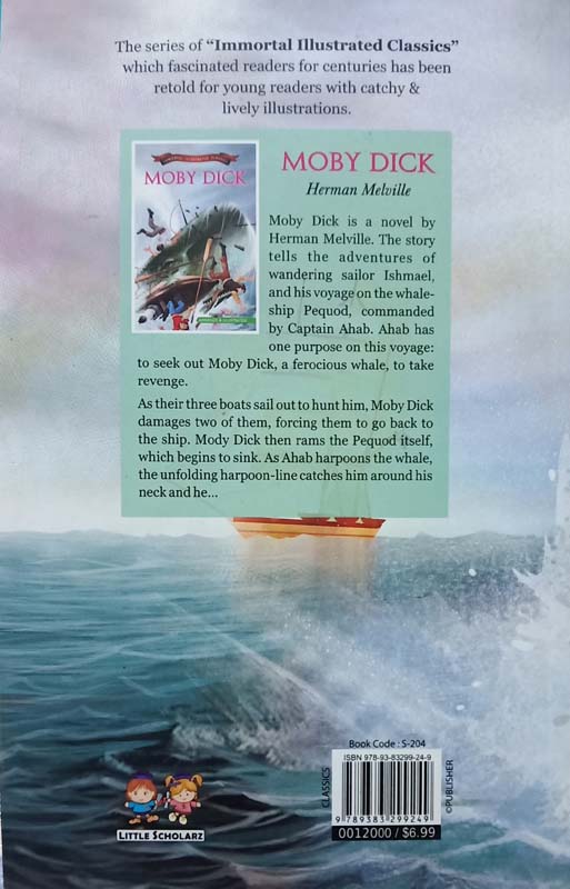 Immortal Illustrated Classics : Moby Dick (back)