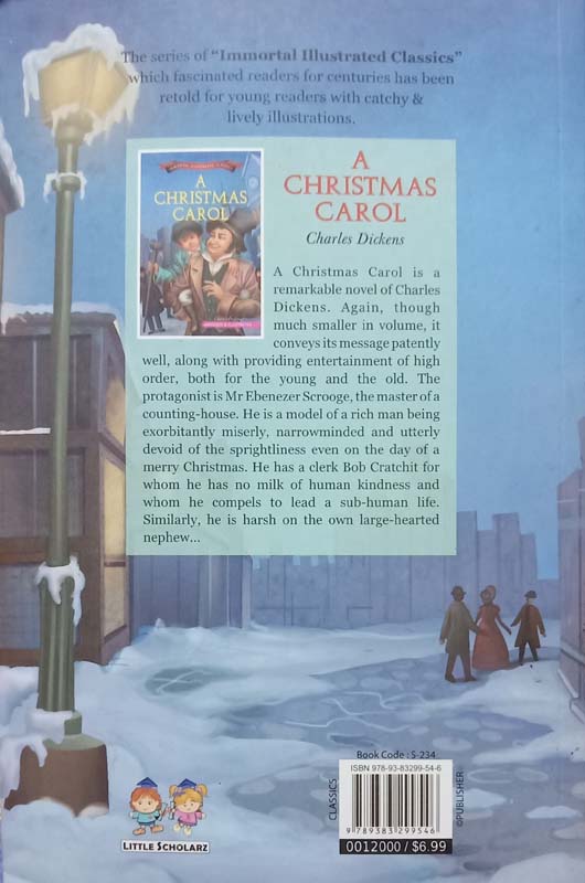 Immortal Illustrated Classics : A Christmas Carol (back)
