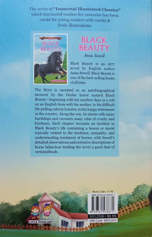 Immortal Illustrated Classics : Black Beauty (back)