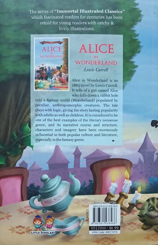 Immortal Illustrated Classics : Alice In Wonderland (back)
