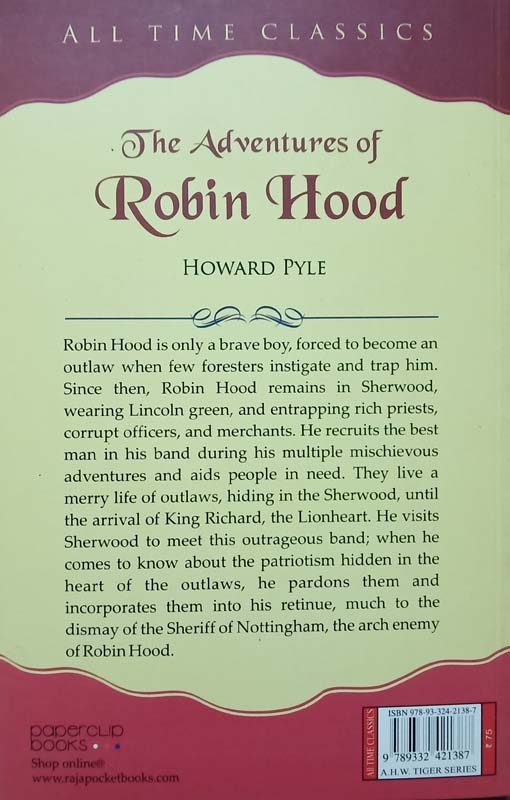 Classics : The Adventures Of Robbin Hood (back)