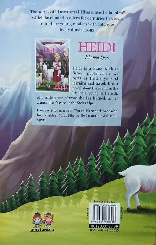 Immortal Illustrated Classics : Heidi (back)