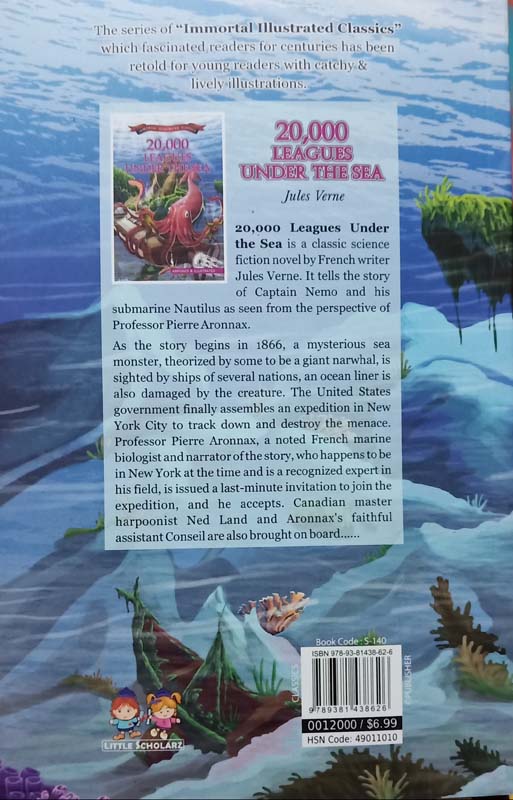Immortal Illustrated Classics : 20000 Leagues Under The Sea (back)