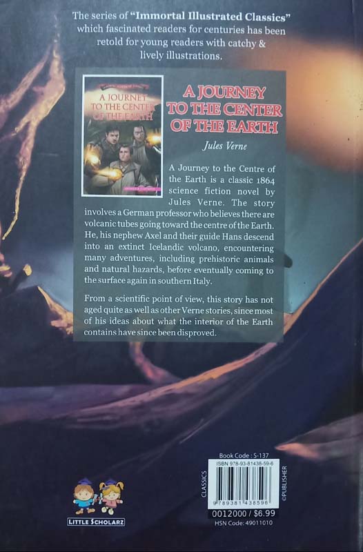Immortal Illustrated Classics : A Journey To The Center Of The Earth (back)