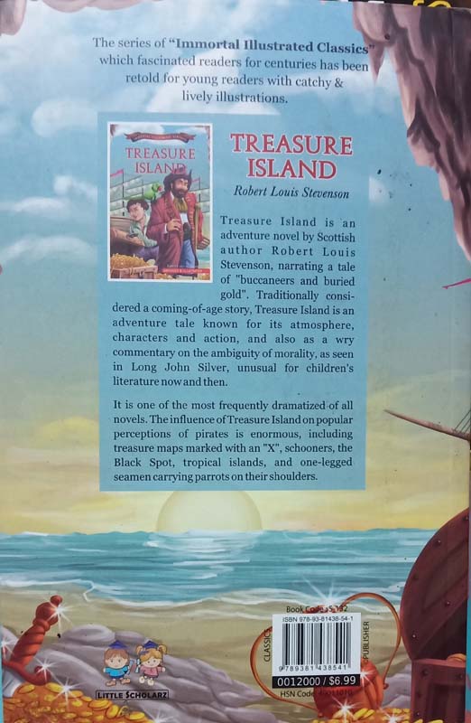 Immortal Illustrated Classics : Treasure Island (back)