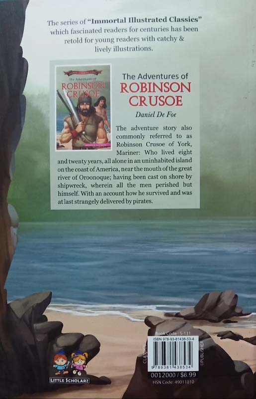 Immortal Illustrated Classics : The Adventures Of Robinson Crusoe (back)