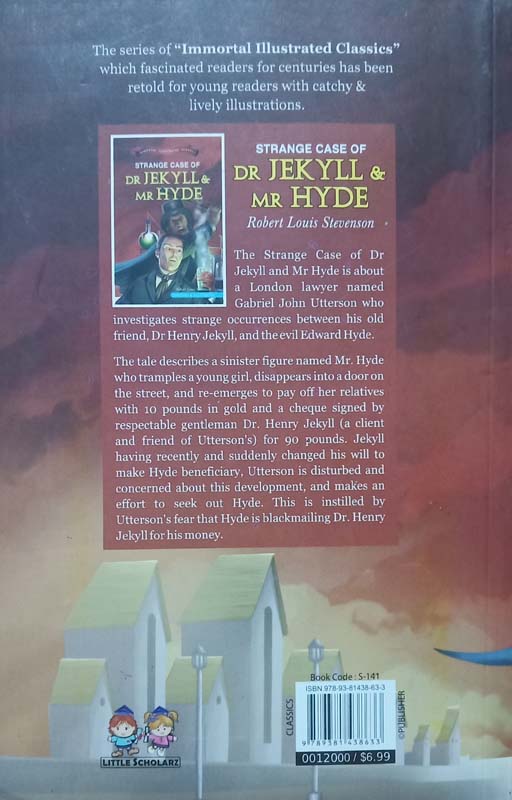 Immortal Illustrated Classics : Strange Case Of Dr Jekyll & Mr Hyde (back)