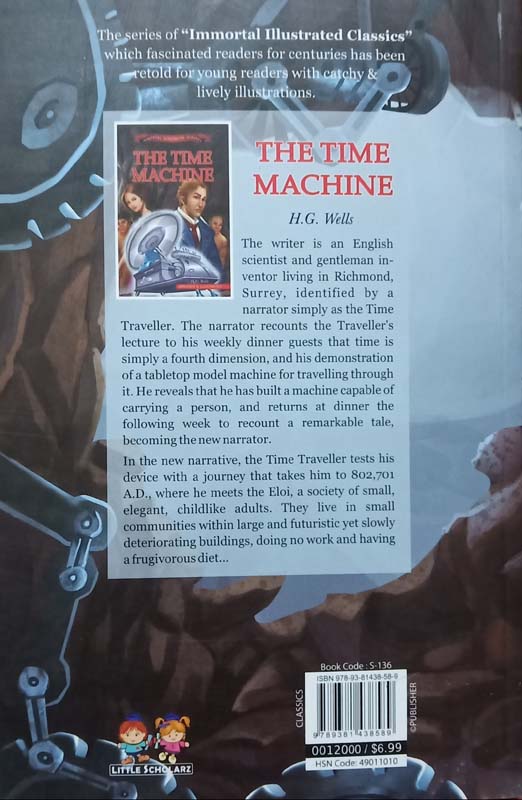 Immortal Illustrated Classics : The Time Machine (back)