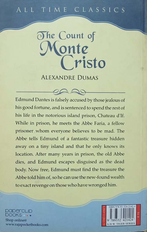 Classics : The Count Of Monte Cristo (back)