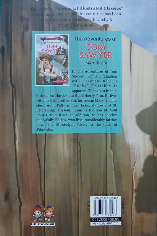 Immortal Illustrated Classics : The Adventures Of Tom Sawyer (back)