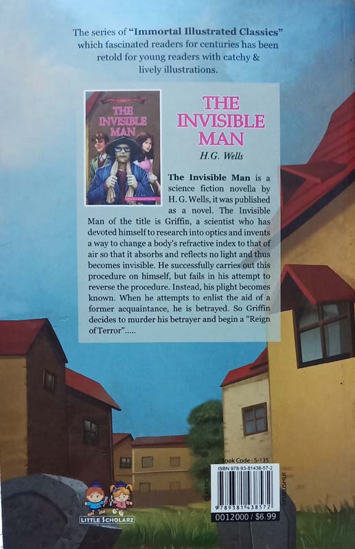 Immortal Illustrated Classics : The Invisible Man (back)