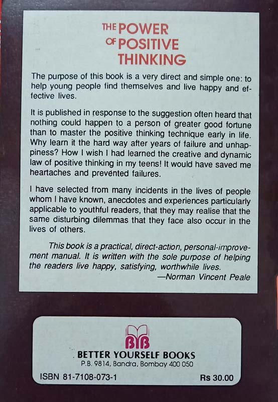 The Power Of Positive Thinking (back)