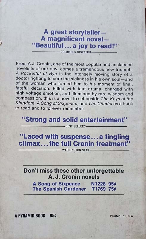 A Pocket Full Of Rye (back)