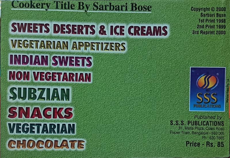 Vegetarian Appetizers (back)