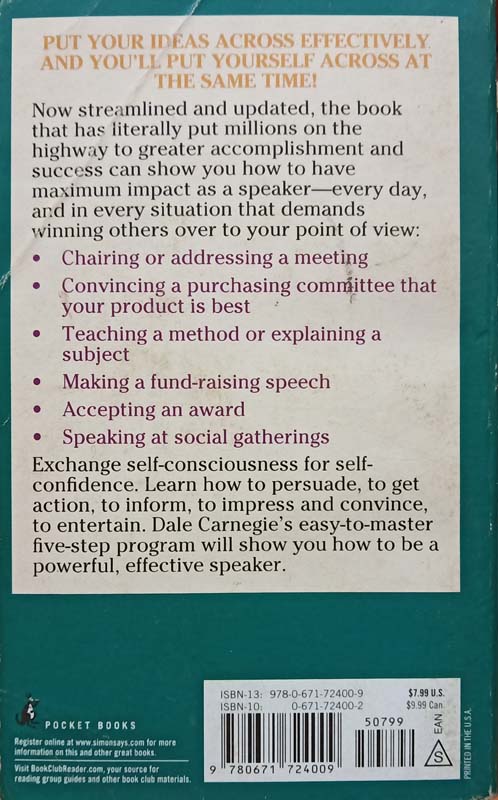 The Quick & Easy Way To Effective Speaking (back)