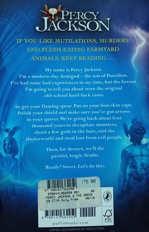 Percy Jackson And The Greek Heroes (back)