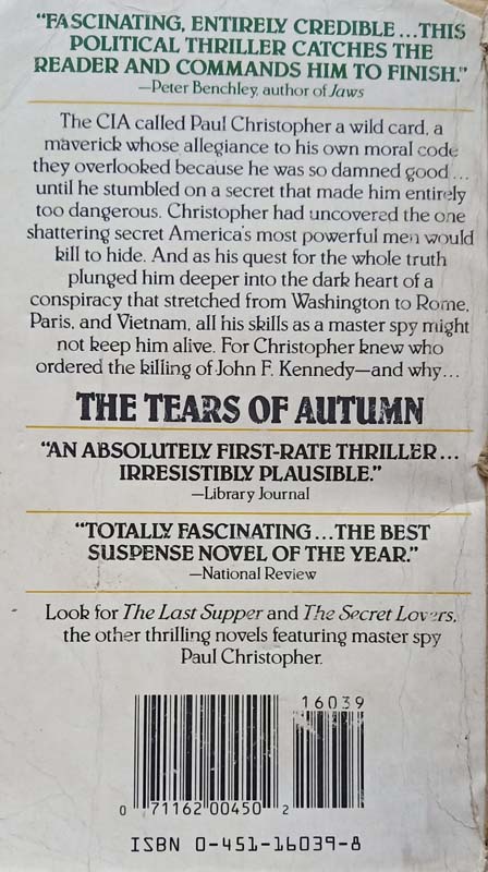 The Tears Of Autumn (back)
