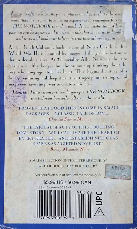 The Note Book (back)