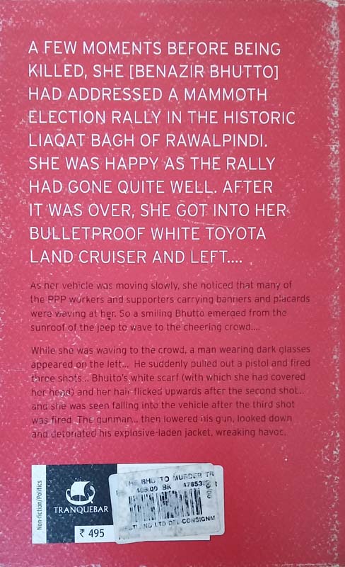 The Bhutto Murder (back)