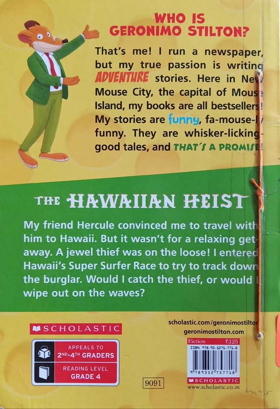 Geronimo Stilton : The Hawaiian Heist (back)