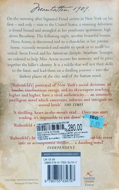 The Interpretation Of Murder (back)