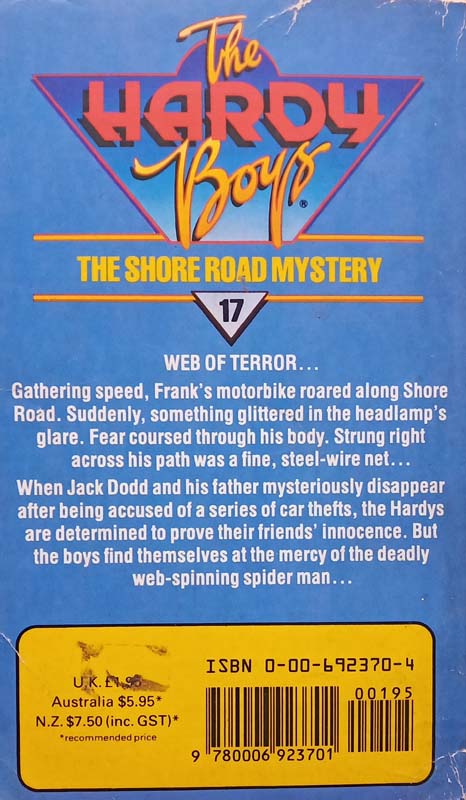 The Hardy Boys : The Shore Road Mystery (back)
