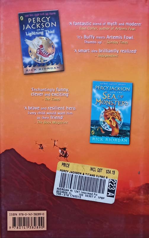 Percy Jackson And The Titan's Curse (back)
