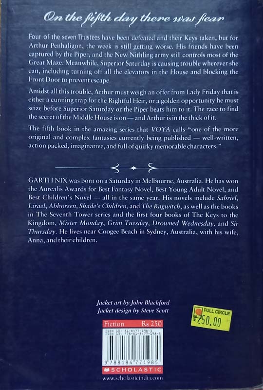The Keys To The Kingdom/Lady Friday (back)
